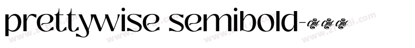 prettywise semibold字体转换 prettywise semibold字体转换